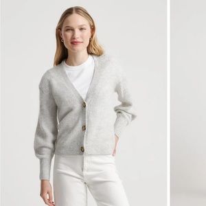 Quince Baby Alpaca-Wool Cropped Cardigan